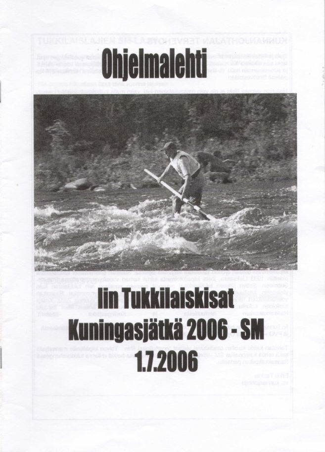 Iin Tukkilaiskisat Kuningasjätkä 2006 SM 1 7 2006 kansi