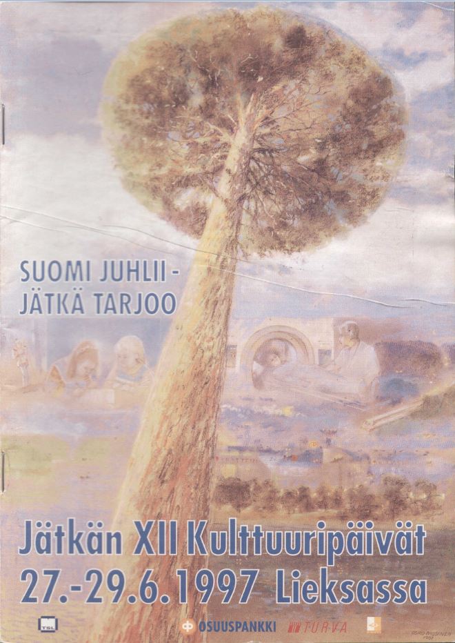 Jätkän XII Kulttuuripäivät Lieksassa 27 29 6 1997 kansi